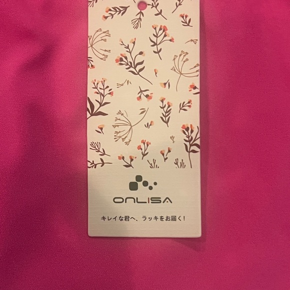 Elegant Pink Feather-Trim Maxi Dress - Picture 5 of 6